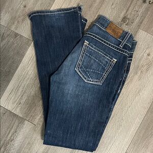 BKE Men's Dark Blue Straight Jeans